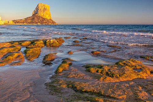 Zonsondergang  aan de kust  bij Calpe