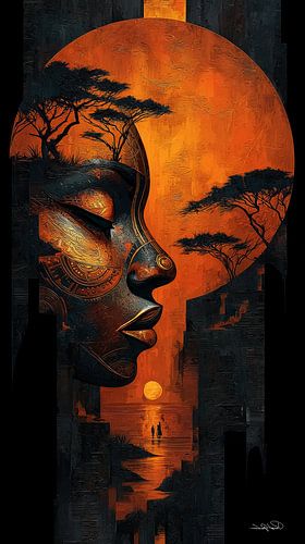 afrikaans-zwart-goud-oranje