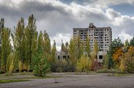 Het centrale plein van Pripyat van Tim Vlielander thumbnail