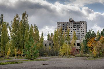 Het centrale plein van Pripyat van Tim Vlielander