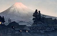 Berg Fuji von Mizukubo . Japanische Vintage-Kunst. Ukiyo-e von Dina Dankers Miniaturansicht