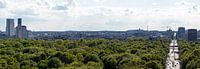 Berlijn 360° in 10 panorama's - Panorama 6: wijk Charlottenburg met Strasse des 17. Juni en radiotoren van Frank Herrmann thumbnail