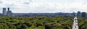 Berlin 360° in 10 Panoramen - Panorama 6:  Bezirk Charlottenburg mit Strasse des 17. Juni und Funkturm