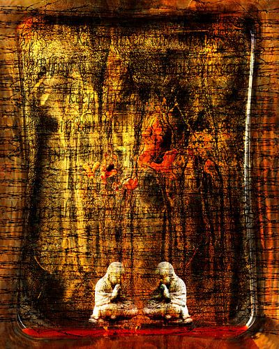 Two buddhas trapped in the enchanted forest