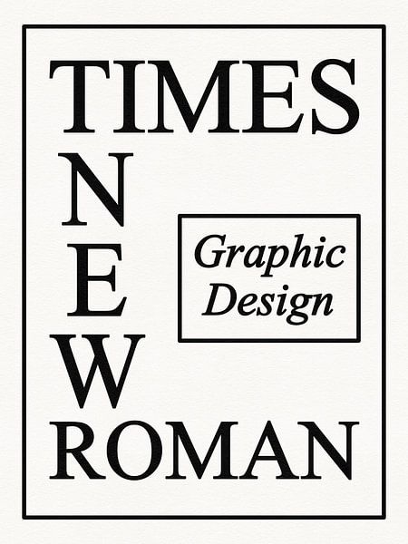 Font Times New Roman by Hilde Remerie Photography and digital art