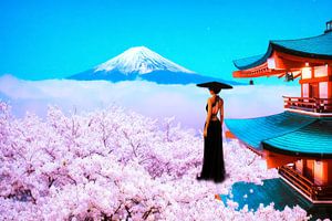 art japonais moderne et pittoresque