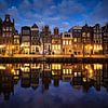 Amsterdam grachtenpanden van Peter de Jong