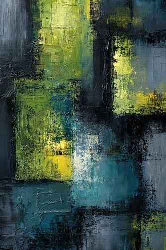 Abstrakte Farbexplosion in Blau