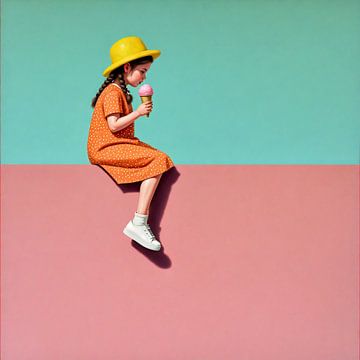 Zomerpret: Meisje met ijs