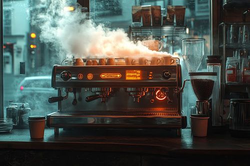 warme kop koffie of Cappuccino