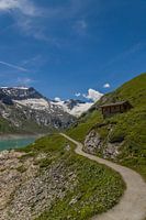 Mooserboden stuuwmeer in Kaprun (Oostenrijk)