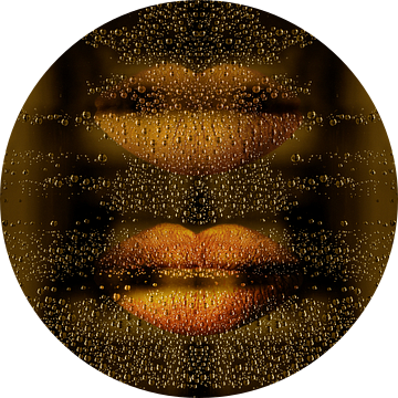 Lots of Champagne Kisses. Impressionisme. Druppels. van Alie Ekkelenkamp