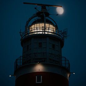 Leuchtturm Texel am Abend von Photography by Cynthia Frankvoort