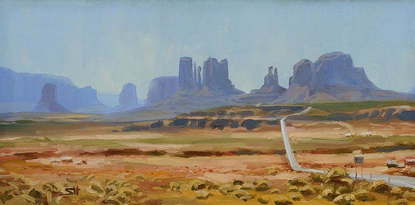 Road to Monument Valley by Steve Henderson