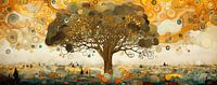 Levensboom van Abstract Schilderij thumbnail