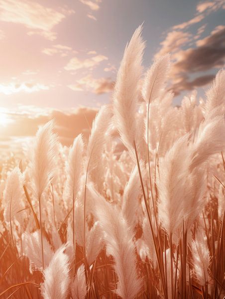 Pampas grass nature idyll by Melanie Viola