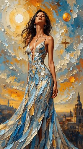 Een portret van een vrouw