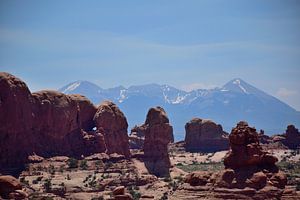 Das La-Sal-Gebirge jenseits des Gartens Eden