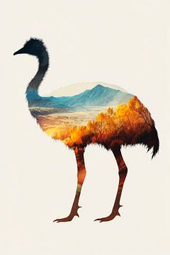 Natuur in een vogel van Poster Art Shop