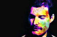 Freddie Mercury Abstract Portret van Art By Dominic thumbnail