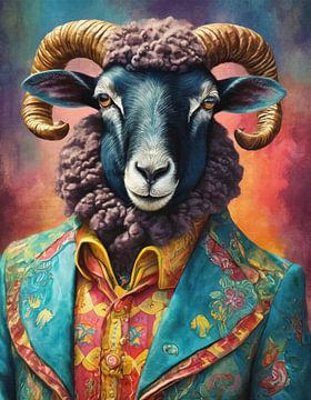 Le mouton noir sur Gisela- Art for You