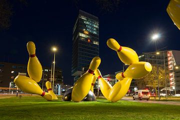 Bowling pins, Eindhoven von Nacht fotografie