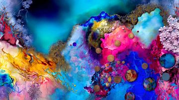 Farben Urknall Digitale Kunst Fantasie von Preet Lambon