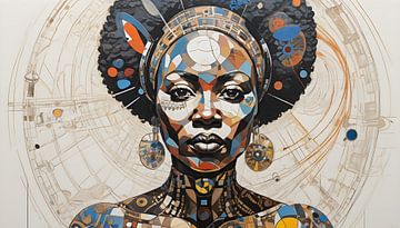 The Orbit Diva - Afro Portrait by Wolfsee