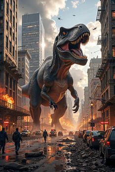 URBEXREX - Ein Tyrannosaurus Rex zerstört eine Großstadt