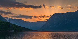 Sonnenuntergang am Bohinjer See