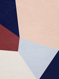 Moderne minimalistische geometrische abstrakte Kunst in Erdtönen.