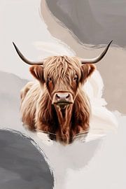 Digitale Kunst der schottischen Highlander von Art & Soul Creations