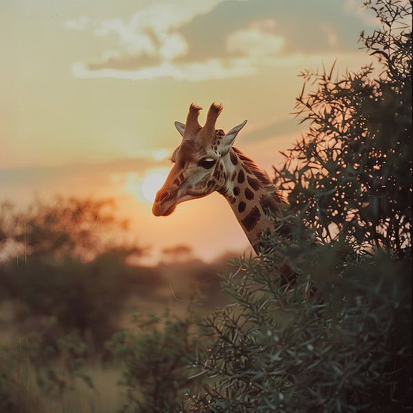 Giraffe by Poster Art Shop