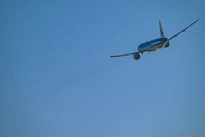 Boeing 777 of KLM taking off from Schiphol Amsterdam Airport