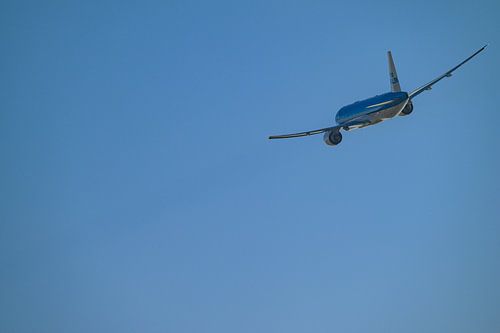 Boeing 777 of KLM taking off from Schiphol Amsterdam Airport by Sjoerd van der Wal Photography