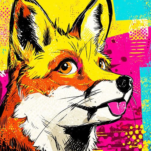 Pop Art fox no. 2