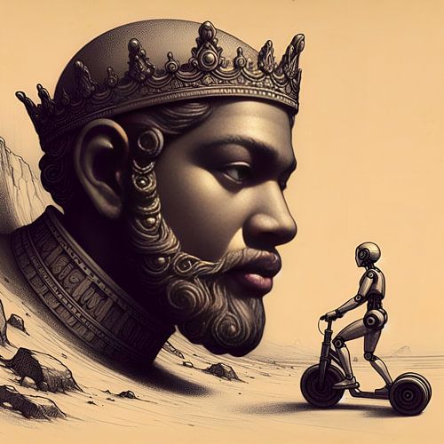 Der schwarze König und der Roboter