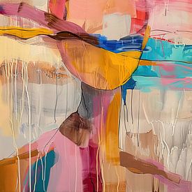 Abstracte Ronde Vorm van Blikvanger Schilderijen