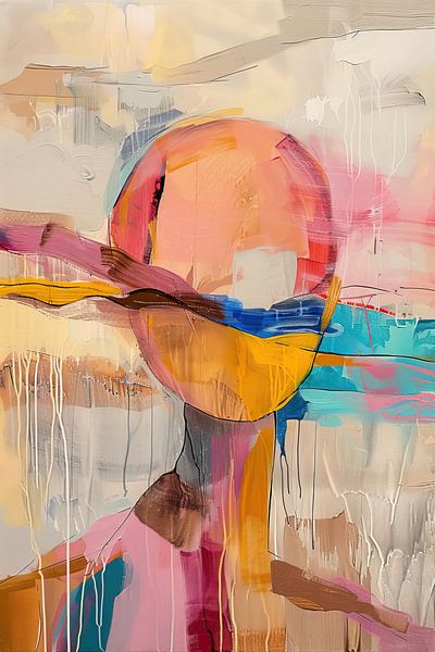 Abstract Round Shape by Eye catching paintings