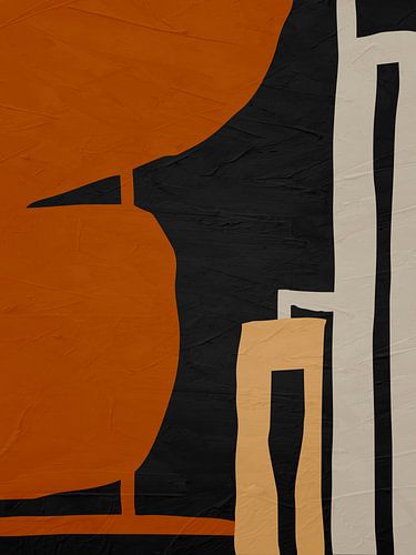 Organic abstract art - earthy tones