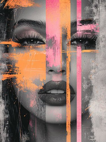 Portrait abstrait moderne