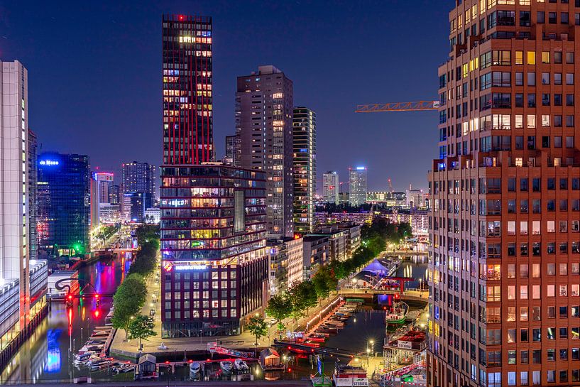 Wijnhaven Rotterdam, seen from the White House. by Martien Snikkers