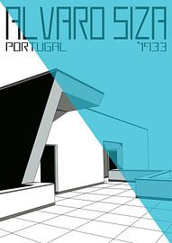 Alvaro Siza 4 - Light Blue Triangle