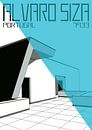 Alvaro Siza 4 - Lichtblauwe Driehoek van TAAIDesign thumbnail