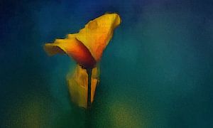 Stilleven met bloem.
