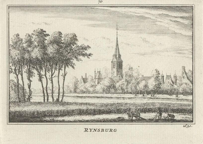 Abraham Rademaker, Vue de Rijnsburg, 1630 par Atelier Liesjes