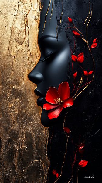 gold - schwarz - rot von Gelissen Artworks
