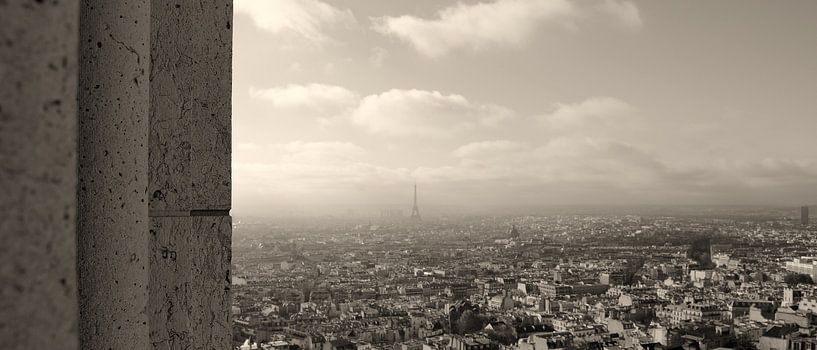 Überblick über Paris vom Sacré Couer aus von Jacqueline van Leeuwen