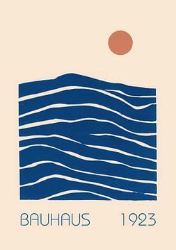 Bauhaus Welle Minimalistisches Design 1923 von Niklas Maximilian