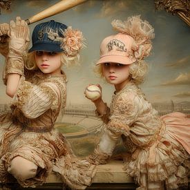 Les vieux maîtres avec un clin d'œil - Des enfants sortent d'un tableau sur Dessins et peintures de Peter Pen